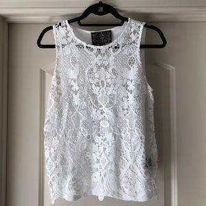 Anthropologie James Coviello Martigues Lace Top
